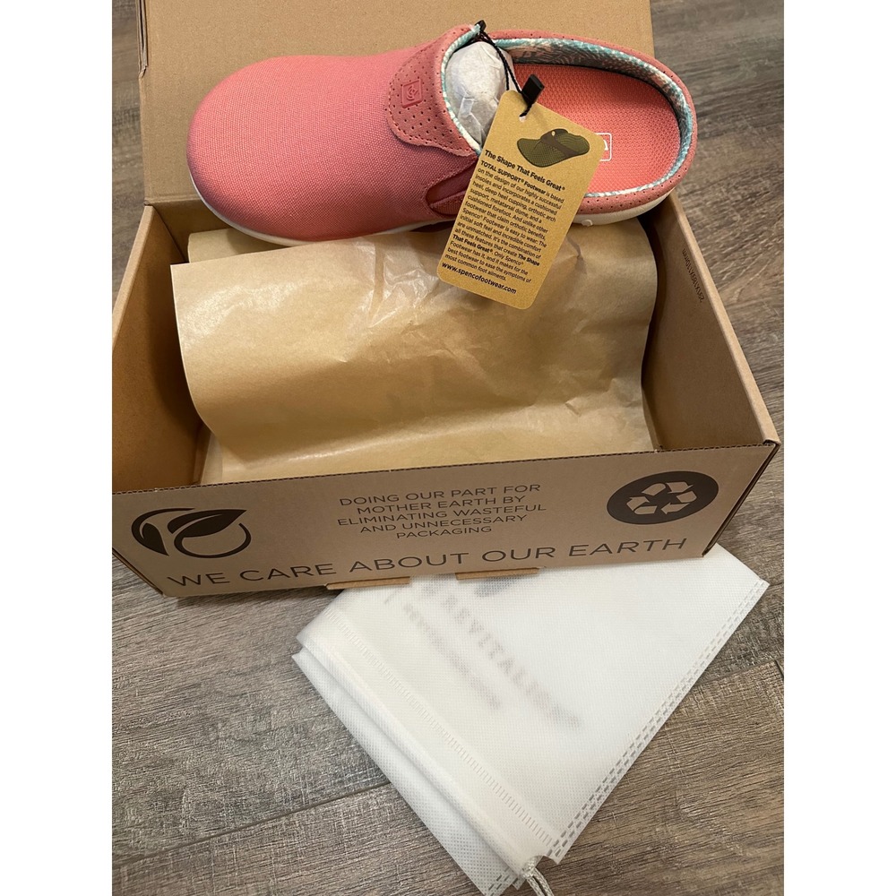 Spenco Footwear Women Coral Slip On Mule Shoes Comfort Casual Clogs Size 7B